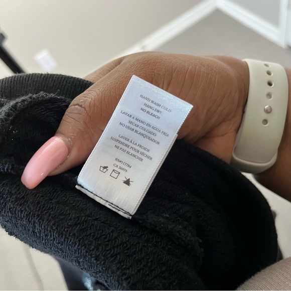 Rails Women Joggers Pants XS Black Kingston Side Stripe Velvet Pull On - Picture 8 of 12